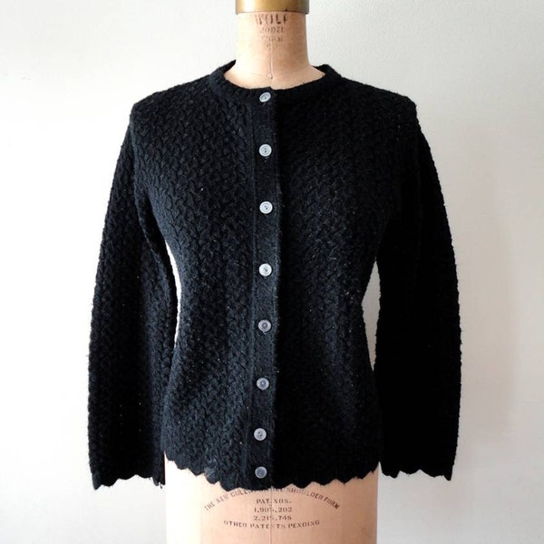 vintage DARK HORSE black cardigan sweater