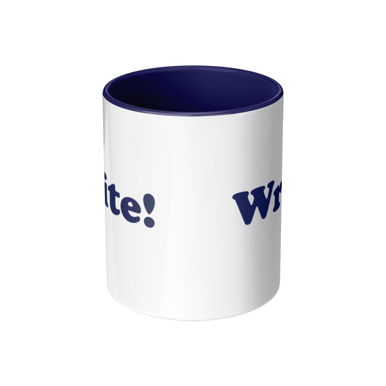 Write! Accent Mug - 11oz Glossy Coffee Cup image 3