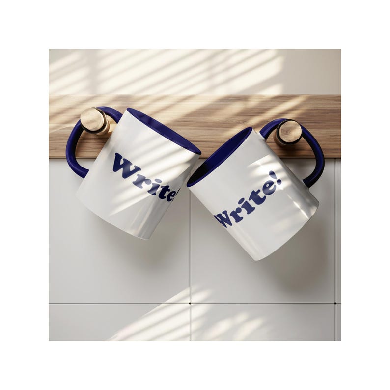 Write! Accent Mug - 11oz Glossy Coffee Cup image 6