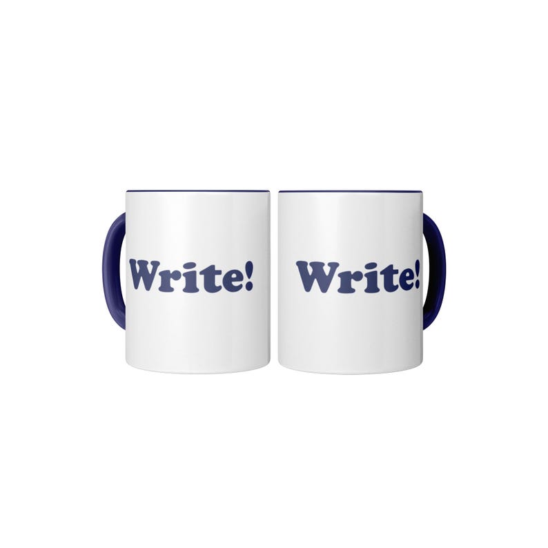 Write! Accent Mug - 11oz Glossy Coffee Cup image 4