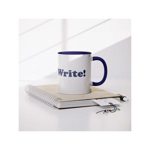 Write! Accent Mug - 11oz Glossy Coffee Cup image 7