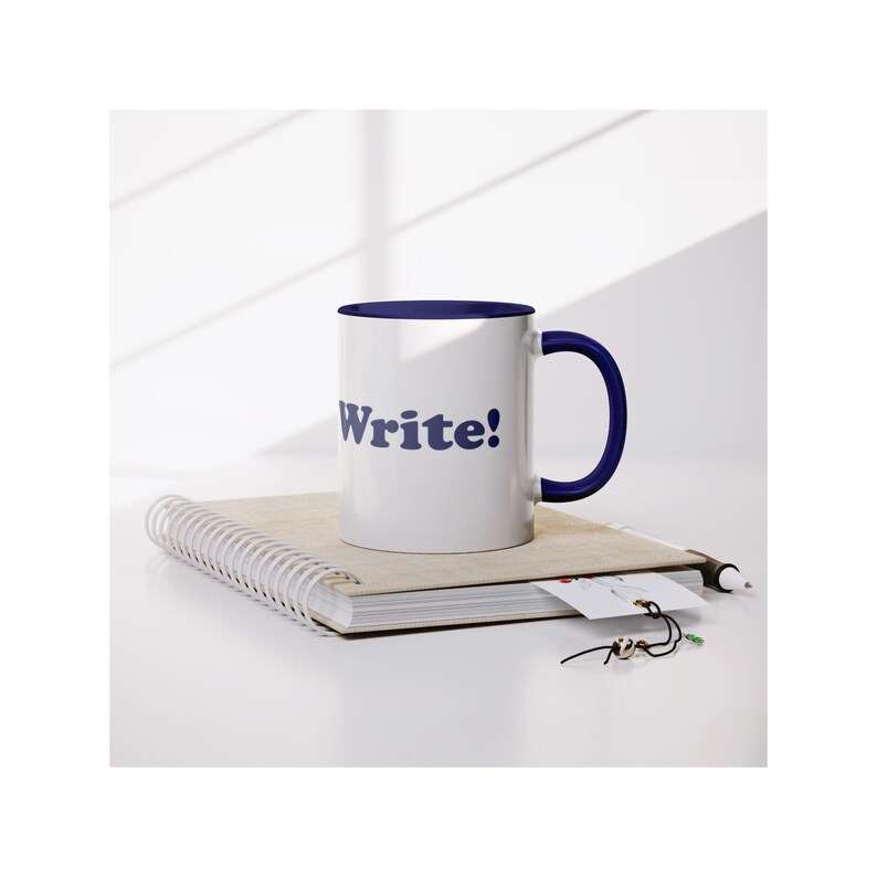 Write! Accent Mug - 11oz Glossy Coffee Cup image 7