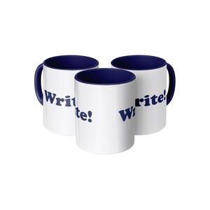 Write! Accent Mug - 11oz Glossy Coffee Cup image 5