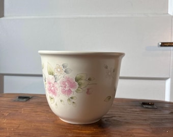 Vintage Pfaltzgraff Tea Rose diepe mengkom Serveerschaal 4,5" hoog x 5,5" breed