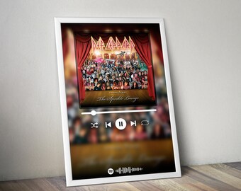 Def Leppard Poster | Songs from the Sparkle Lounge Poster | Album Poster Print | Album Cover Poster | Rock Music Poster | Room Decor