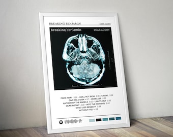 Plakat Breaking Benjamin | Plakat Dear Agony | Plakat albumowy | Plakat na okładkę albumu | Plakat z muzyką pop | Dekoracja pokoju | Prezent muzyczny