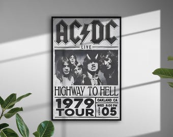 ACDC Poster | Album Poster | Room Decor | Wall Decor | Music Decor | Poster Gift | Vintage Decor