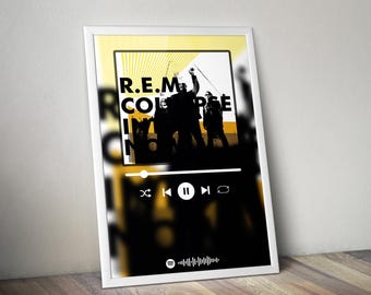 R.E.M. ポスター | Collapse into Now ポスター | アルバム ポスター プリント | アルバム カバー ポスター | ロック ミュージック ポスター | 部屋の装飾