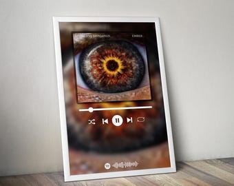 Plakat Breaking Benjamin | Plakat Ember | Plakat albumowy | Plakat na okładkę albumu | Plakat z muzyką rockową | Dekoracja pokoju | Prezent muzyczny