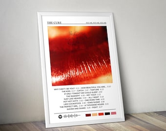 The Cure Poster | Kiss Me, Kiss Me, Kiss Me Poster | Album Poster Print | Album Cover Poster | Pop Music Poster | Room Decor | Music Gift