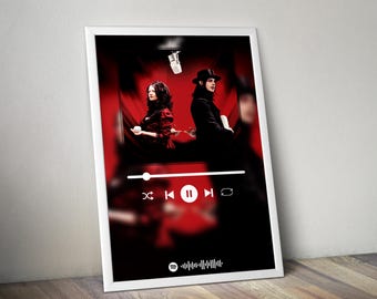 The White Stripes Poster | Get Behind Me Satan Poster | Album Poster Print | Album Cover Poster | Rock Music Poster | Room Decor