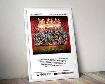Def Leppard Poster | Songs from the Sparkle Lounge Poster | Album Poster Print | Album Cover Poster | Pop Music Poster | Room Decor