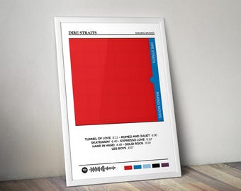 Dire Straits Poster | Making Movies Poster | Album Poster Print | Album Cover Poster | Pop Music Poster | Room Decor | Music Gift