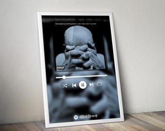 Plakat Breaking Benjamin | Plakat We Are Not Alone | Plakat albumowy | Plakat okładkowy | Plakat z muzyką rockową | Dekoracja pokoju | Prezent muzyczny