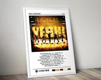 Def Leppard Poster | Yeah! Poster | Album Poster Print | Album Cover Poster | Pop Music Poster | Room Decor | Music Gift | Music Decor