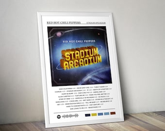 Red Hot Chili Peppers Poster | Stadium Arcadium Poster | Album Poster Print | Album Cover Poster | Rock Music Poster | Room Decor