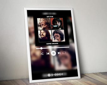 1970 年ビートルズ カルト映画ポスター復刻版「レット・イット・ビー