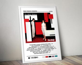 The White Stripes Poster | De Stijl Poster | Album Poster Print | Album Cover Poster | Pop Music Poster | Room Decor | Music Gift