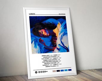 Plakat Lorde | Plakat melodramatyczny | Plakat albumowy | Plakat na okładkę albumu | Plakat z muzyką pop | Dekoracja pokoju | Prezent muzyczny | Dekoracja muzyczna