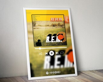 R.E.M. ポスター | 公開ポスター | アルバム ポスター プリント | アルバム カバー ポスター | ロック ミュージック ポスター | 部屋の装飾