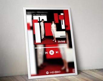 The White Stripes  Poster | De Stijl Poster | Album Poster Print | Album Cover Poster | Rock Music Poster | Room Decor | Music Gift