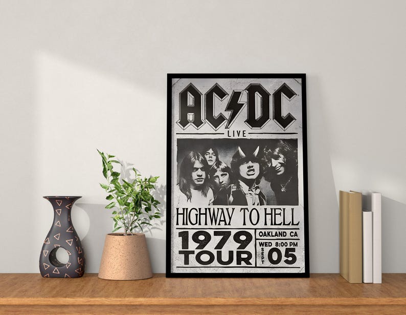 ACDC Poster | Album Poster | Room Decor | Wall Decor | Music Decor ...