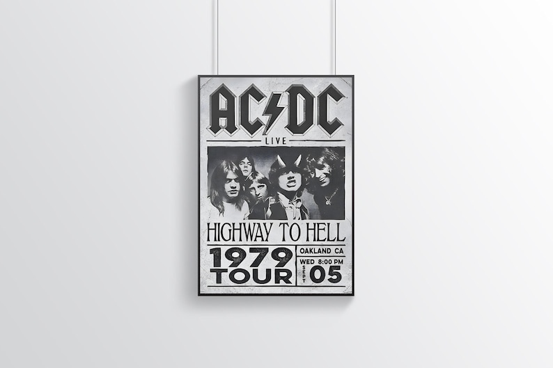 ACDC Poster | Album Poster | Room Decor | Wall Decor | Music Decor ...