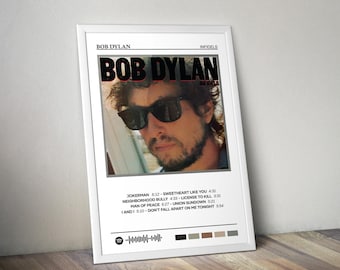 Bob Dylan Poster | Infidels Poster | Album Poster Print | Album Cover Poster | Rock Music Poster | Room Decor