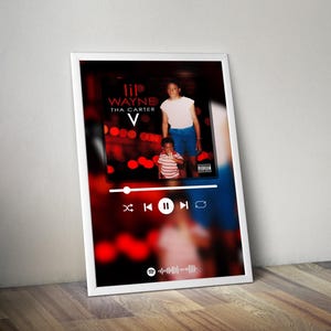 Poster di Lil Wayne / Poster di Tha Carter 5 / Stampa poster dell'album / Poster copertina album / Poster musica rap / Decorazione stanza / Regalo musicale / Decorazione musicale