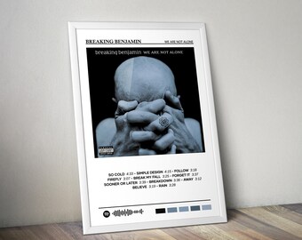 Plakat Breaking Benjamin | Plakat We Are Not Alone | Plakat albumowy | Plakat na okładkę albumu | Plakat z muzyką pop | Dekoracja pokoju | Prezent muzyczny