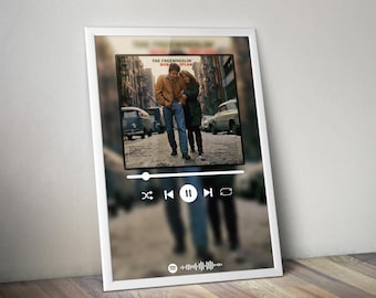 Bob Dylan Poster | The Freewheelin' Bob Dylan Poster | Album Poster Print | Album Cover Poster | Rock Music Poster | Room Decor | Music Gift