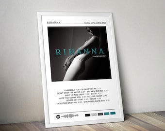 Rihanna Poster | Good Girl Gone Bad Poster | Album Poster Print | Album Cover Poster | Pop Music Poster | Room Decor | Music Gift