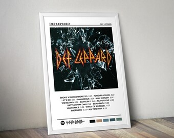 Def Leppard Poster | Def Leppard Poster | Album Poster Print | Album Cover Poster | Pop Music Poster | Room Decor | Music Gift | Music Decor