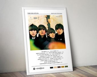 Póster de The Beatles / Póster de Beatles for Sale / Impresión de póster de álbum / Póster de portada de álbum / Póster de música rock / Decoración de habitaciones