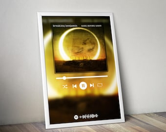 Plakat Breaking Benjamin | Plakat Dark Before Dawn | Plakat do albumu | Plakat na okładkę albumu | Plakat z muzyką rockową | Dekoracja pokoju | Prezent muzyczny