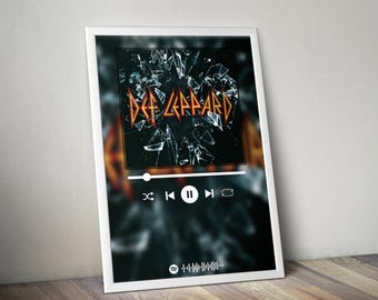 Def Leppard Poster | Def Leppard Poster | Album Poster Print | Album Cover Poster | Rock Music Poster | Room Decor | Music Gift