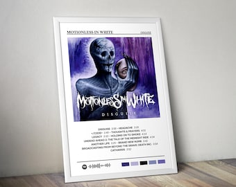 Plakat „Motionless in White” | Plakat „Disguise” | Plakat do albumu | Plakat na okładkę albumu | Plakat z muzyką pop | Dekoracja pokoju | Prezent muzyczny