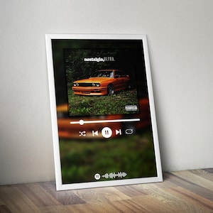 Póster de Frank Ocean / Nostalgia, póster de Ultra / Impresión de póster de álbum / Póster de portada de álbum / Póster de música hip-hop / Decoración de habitación / Regalo musical
