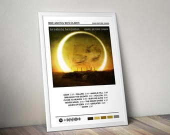 Plakat Breaking Benjamin | Plakat Dark Before Dawn | Plakat do albumu | Plakat na okładkę albumu | Plakat z muzyką pop | Dekoracja pokoju | Prezent muzyczny