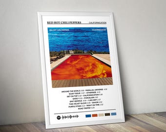 Red Hot Chili Peppers Poster | Californication Poster | Album Poster Print | Album Cover Poster | Rock Music Poster | Room Decor
