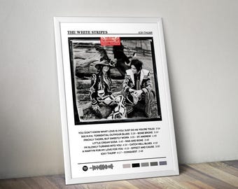 The White Stripes Poster | Icky Thump Poster | Album Poster Print | Album Cover Poster | Pop Music Poster | Room Decor | Music Gift