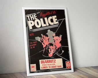 The Police Poster | Vintage Poster | Album Poster Print | Album Cover Poster | Rock Music Poster | Room Decor | Music Gift
