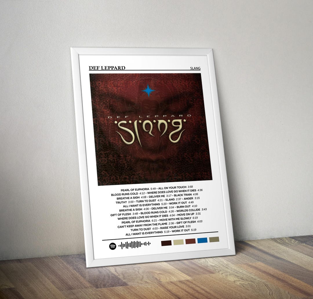 Def Leppard Poster | Slang Poster | Album Poster Print | Album Cover ...