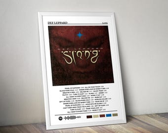 Def Leppard Poster | Slang Poster | Album Poster Print | Album Cover Poster | Pop Music Poster | Room Decor | Music Gift | Music Decor