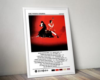 The White Stripes Poster | Elephant Poster | Album Poster Print | Album Cover Poster | Pop Music Poster | Room Decor | Music Gift