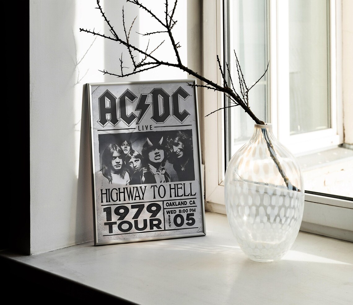 ACDC Poster | Album Poster | Room Decor | Wall Decor | Music Decor ...