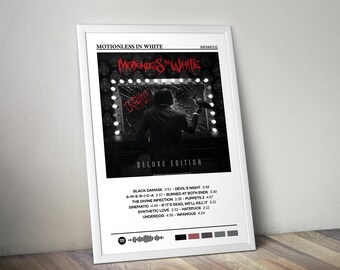 Plakat „Motionless in White” | Plakat „Infamous” | Plakat do albumu | Plakat na okładkę albumu | Plakat z muzyką pop | Dekoracja pokoju | Prezent muzyczny