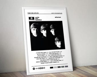 The Beatles Poster | With The Beatles Poster | Album Poster Print | Album Cover Poster | Rock Music Poster | Room Decor