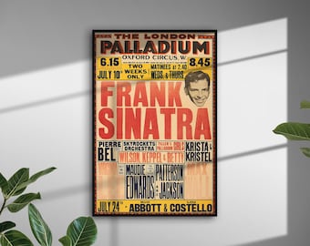 Frank Sinatra Poster | ArtistPoster | Room Decor | Wall Decor | Music Decor | Poster Gift | Vintage Poster