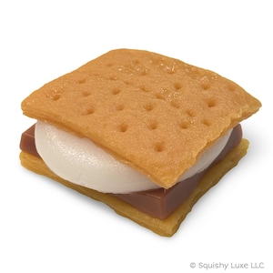 S'mores Squishy-set levensgrote taba-mochi-geïnspireerde kleverige fidget-speelgoed verwijderbare stukken handgemaakte stressverlichting leuk
